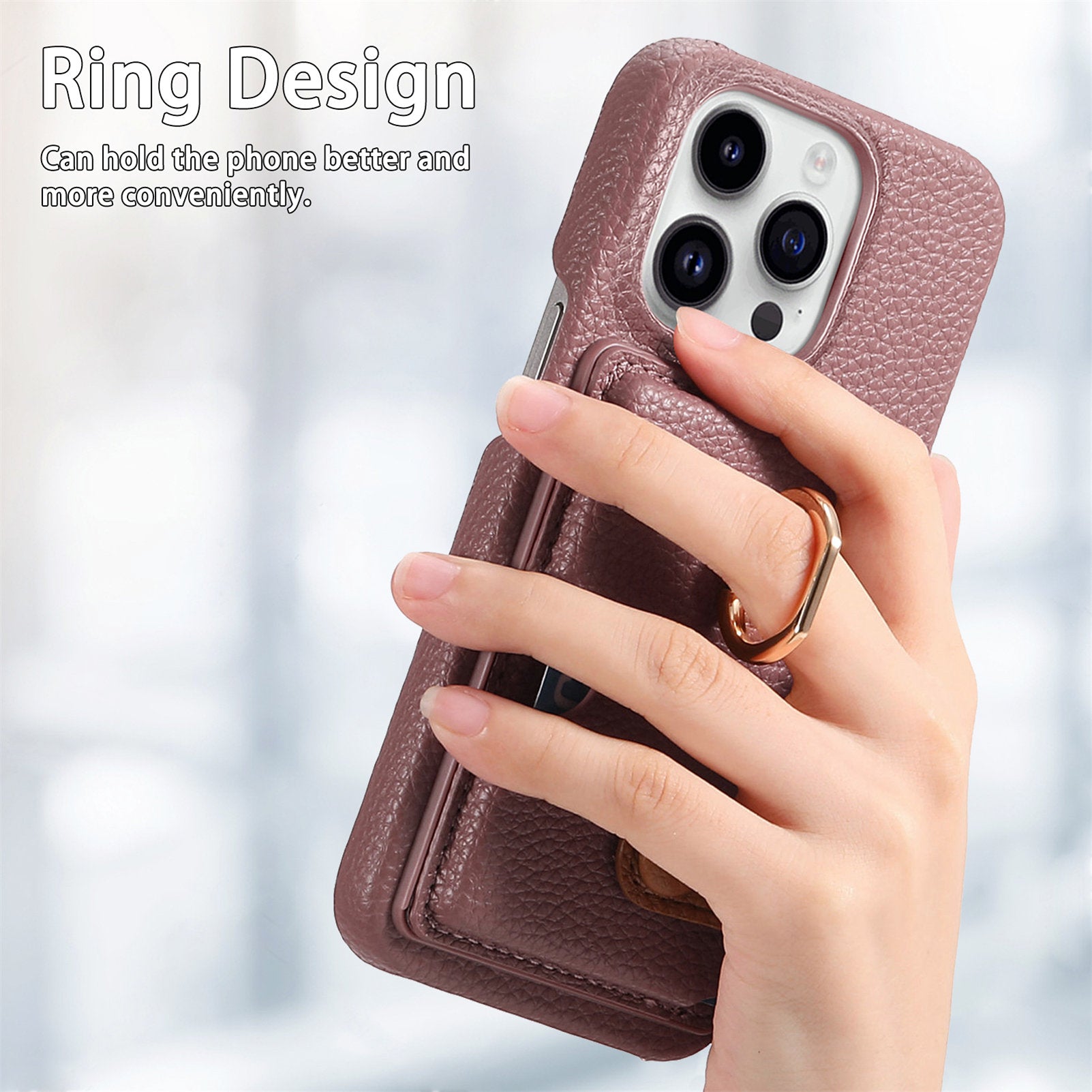 Y2 For iPhone 13 Pro Case Card Slot PU+PC+TPU Phone Cover with Kickstand Y2 For iPhone 13 Pro Case Card Slot PU+PC+TPU Phone Cover with Kickstand